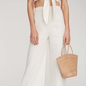 FAITHFULL THE BRAND - Scelsi Linen Pants in Ecru